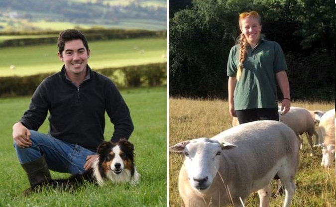 Sheep farmers Ernie Richards and Amy Matravers were both selected for their passion and ideas