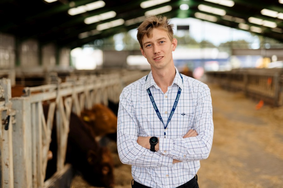 James Richardson, Bishop Burton's new Farm Manager, studied agriculture there from 2008 to 2010