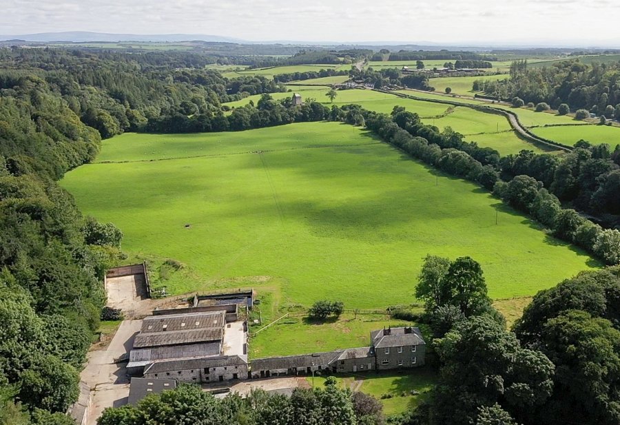 The farm, located near the Scottish-English border, extends to approximately 64 acres in all