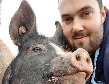 Pedigree breeder of the year category finalist Jack Tiley was “bitten by the pig keeping bug”