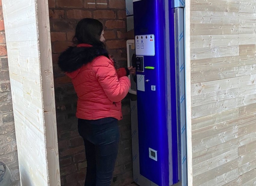 The machine will offer access to locally farmed milk with an environmentally conscious factor