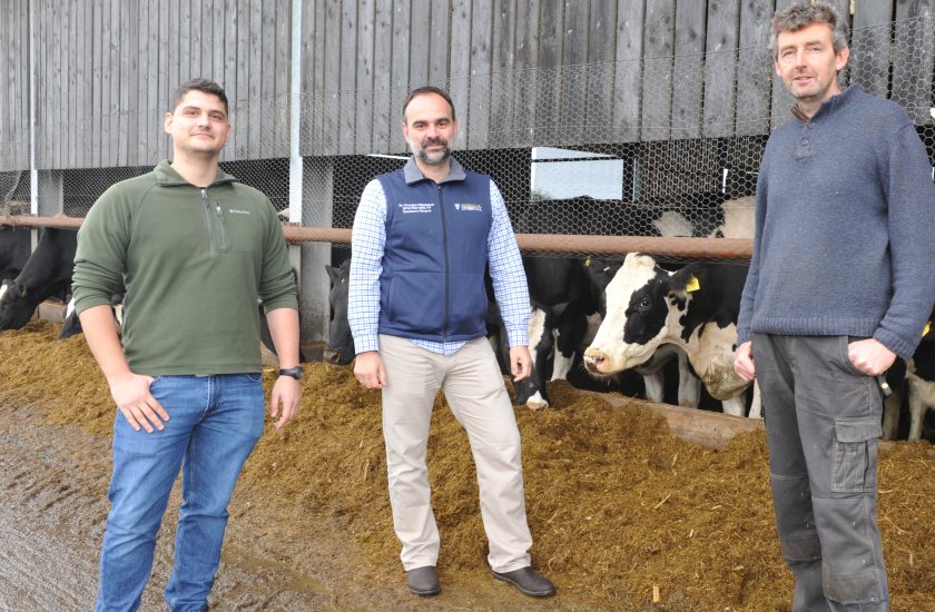 Erw Fawr, a dairy farm near Holyhead, has been trialling a new digital system to detect early stage lameness