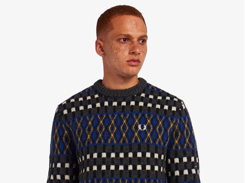 Fred Perry's three new knitwear pieces are made entirely with British wool