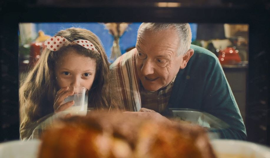 The advert features Nancy along with her grandad, with a focus on the goodness within meat and dairy