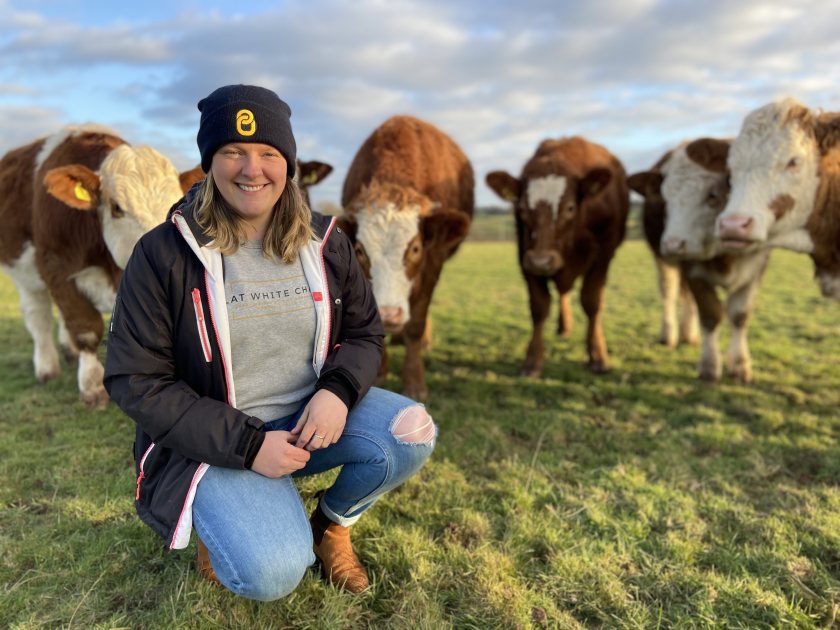 Charlie Beaty will be sharing her journey at the Dairy Farm, Coventry, where she keeps 85 suckler cows