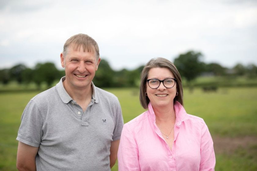 Rob and Liz Priest, who farm on the Devon and Cornwall border, are seeking to improve their business's profitability