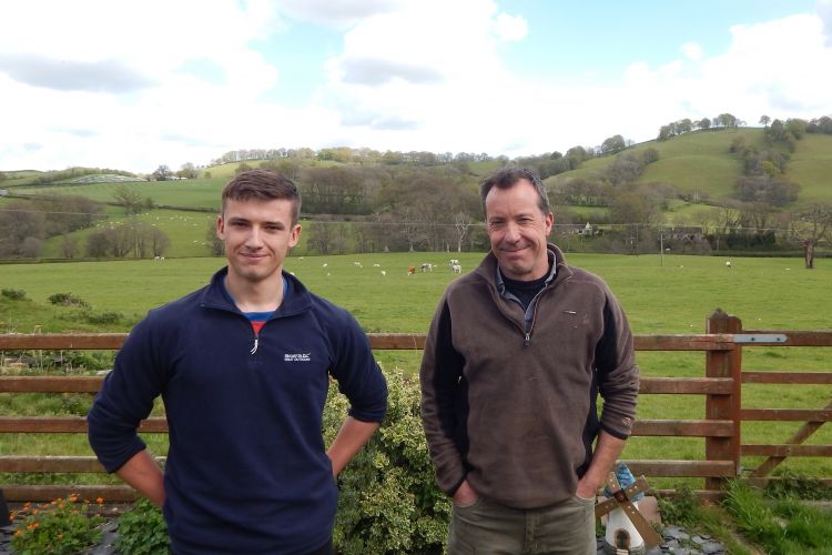 Alwyn Nutting, who farms near Newtown with his son Dylan, has encouraged sheep breeders to get involved
