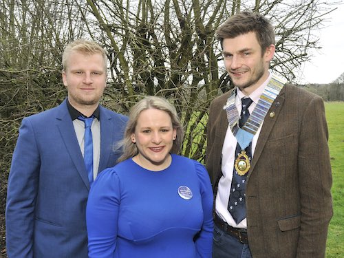 Edward Dungait (R), an arable farmer from Morpeth, has been a member of Tritlington YFC for 12 years 