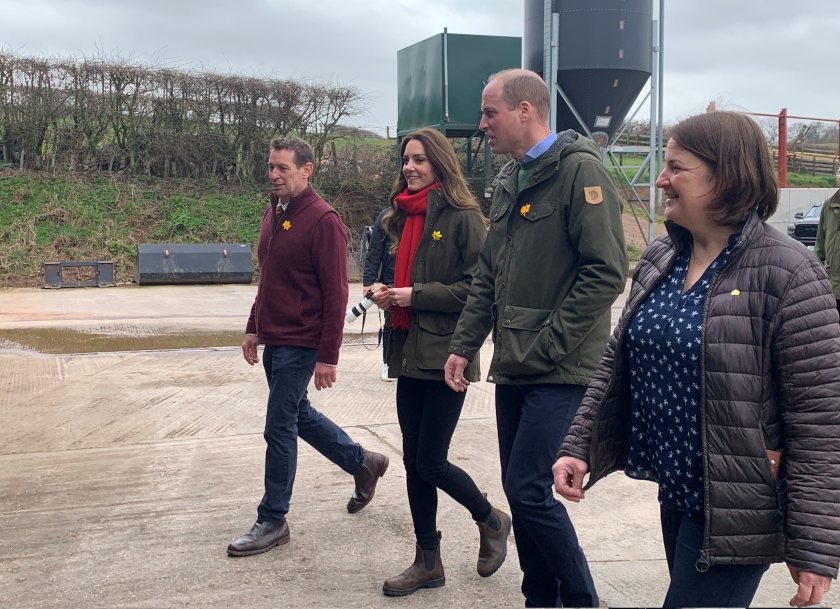 Pant Farm showcased PGI Welsh Black beef and goats’ cheese production to Prince William and Kate Middleton