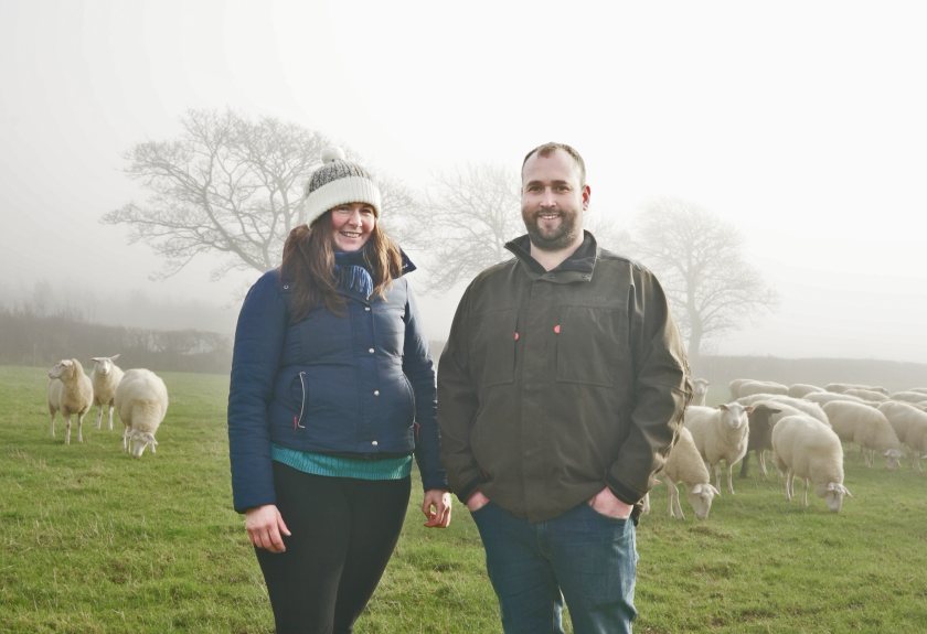 The Pembrokeshire couple have won an award which celebrates the achievements of young Welsh farmers