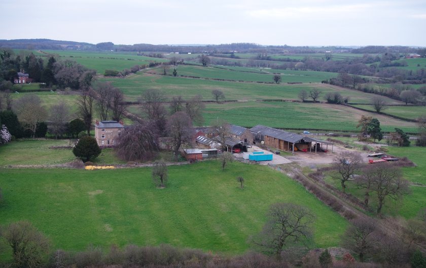 The site itself is steeped in history, comprising of a Grade II listed farmhouse, castle remains and font