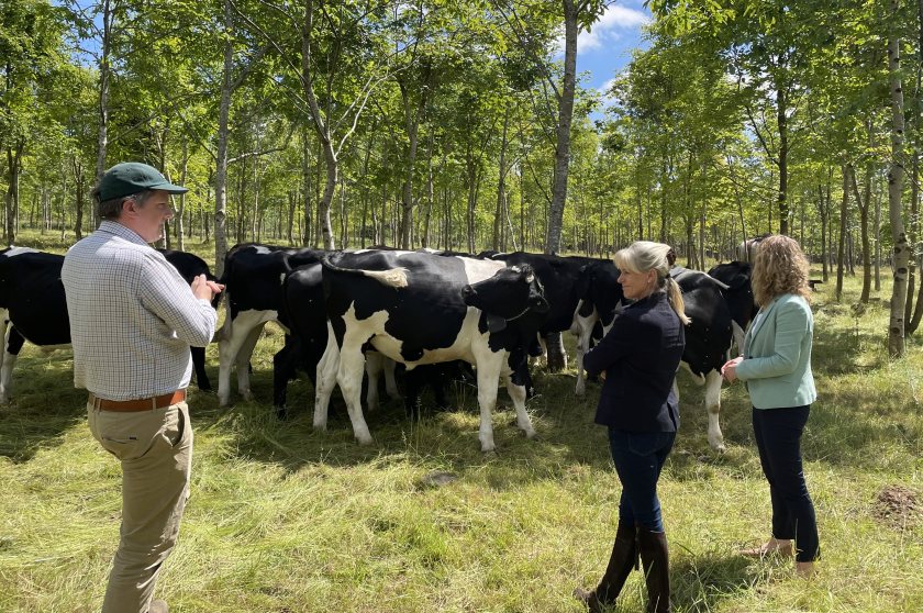 The NFU President's meeting was part of a whistle stop tour of Yeo Valley Organic's regenerative organic farming practices in Somerset