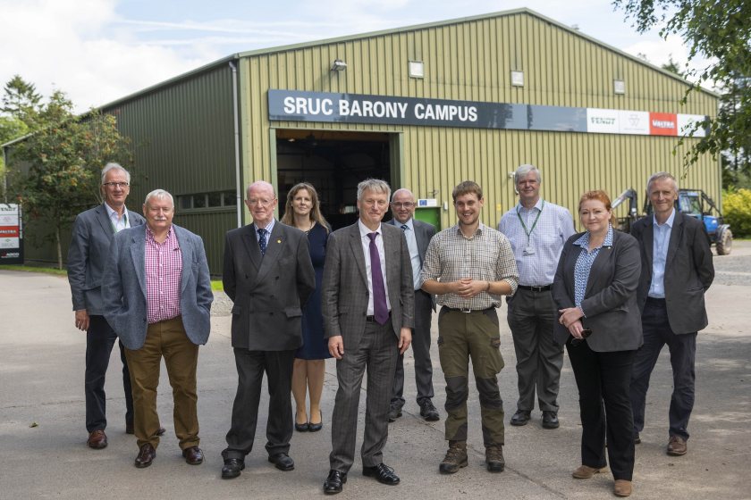 Ivan McKee MSP (centre) was given an update on the Digital Dairy Chain, which was officially launched earlier this summer