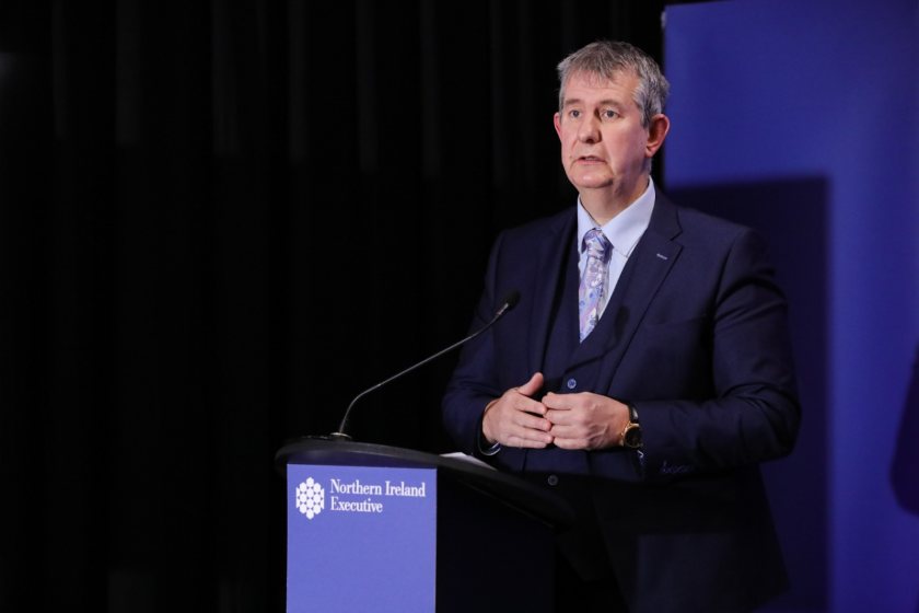 At the meetings, Edwin Poots said he was 'hugely concerned' with rising food and energy prices (Photo: DAERA)