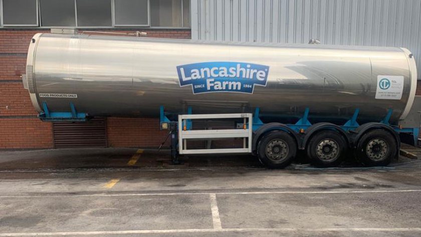 One of the stolen tankers was full with 28,000 litres of milk (Photo: Lancashire Farm Dairies/Facebook)