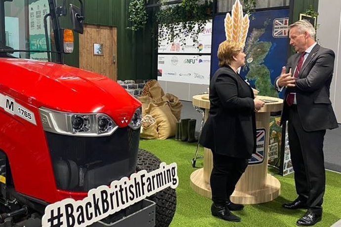 NFU Vice President David Exwood spoke to Labour MP Emily Thornberry at the party's ongoing conference in Liverpool