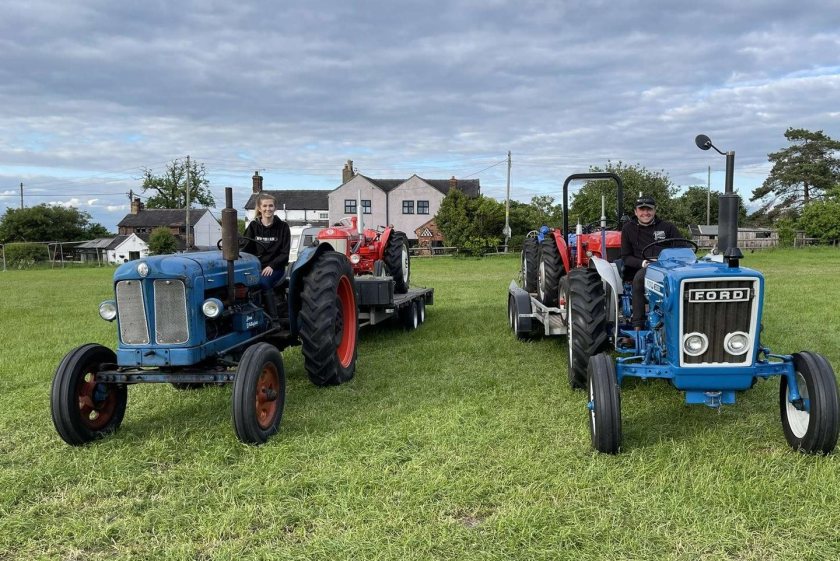 Alex Kettlewell, 24, has been into vintage tractors since childhood, and he even encouraged his girlfriend into the hobby