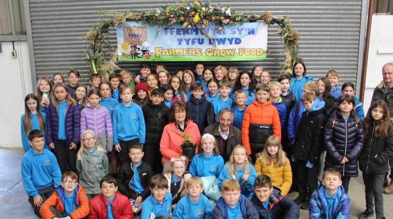 Schoolchildren learnt about more local food production, including how crops, vegetables, milk, eggs and meat are produced