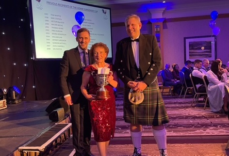 The Howie/Surgenor Cup was awarded to Karen Campbell for her contribution to the Scottish poultry industry