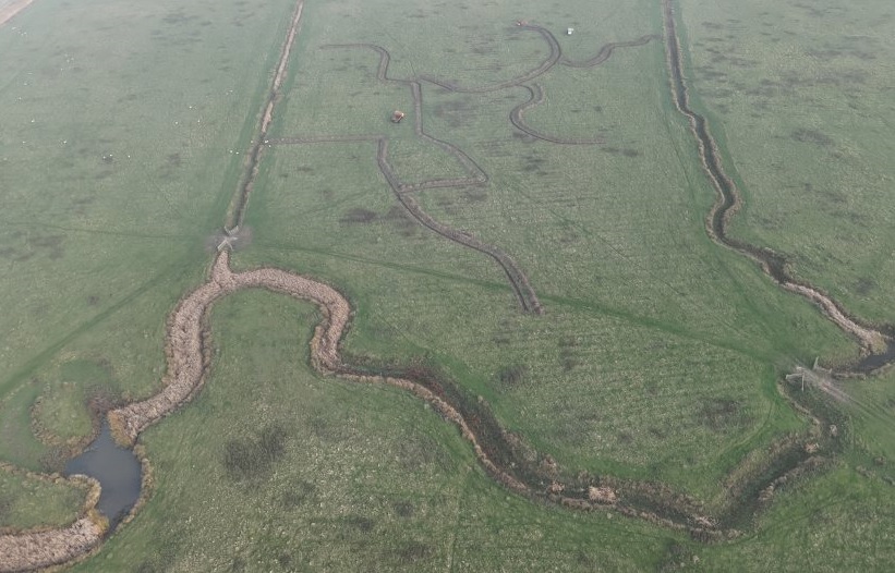 The new wetland will retain winter rainfall to ensure water levels remain higher into the spring and summer