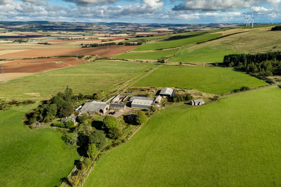 The land, situated in a highly productive area of farmland in southern Aberdeenshire, extends in total to 305 acres (Photo: Galbraith)