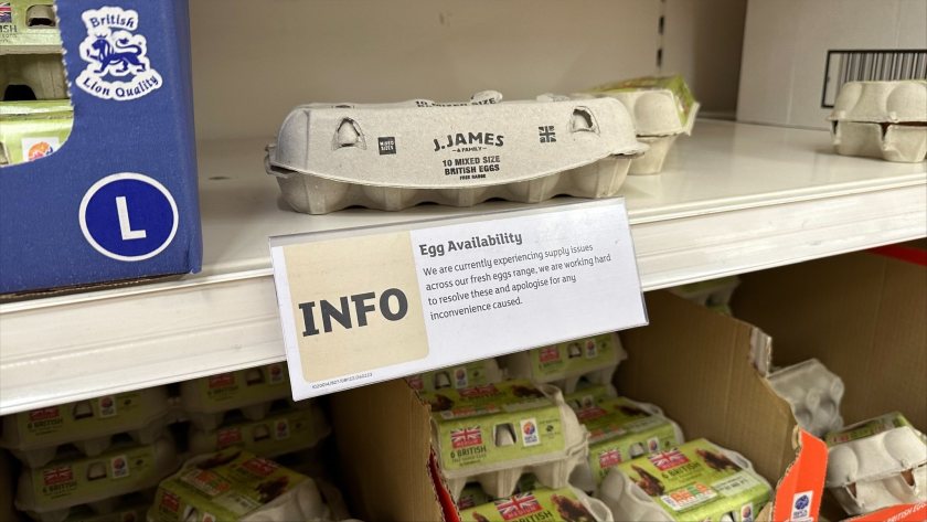 Some retailers suggested that the ongoing bird flu outbreak was responsible, but NFU Scotland said this was a 'red herring'