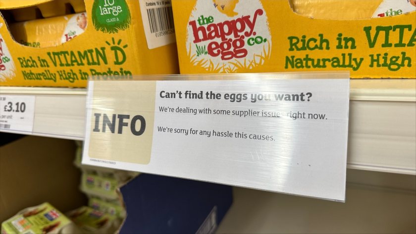 Pictures have circulated on social media of empty egg shelves, and UK fruit and veg growers have also warned their sector is under huge pressure