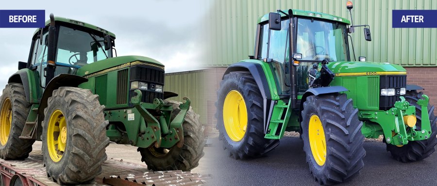 The project was undertaken to mark the company’s 30th anniversary and to demonstrate how an old, tired and well used tractor can be restored