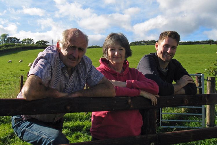 The Evans, a Gwynedd farming family, are taking part in the Hybu Cig Cymru Hill Ram Scheme