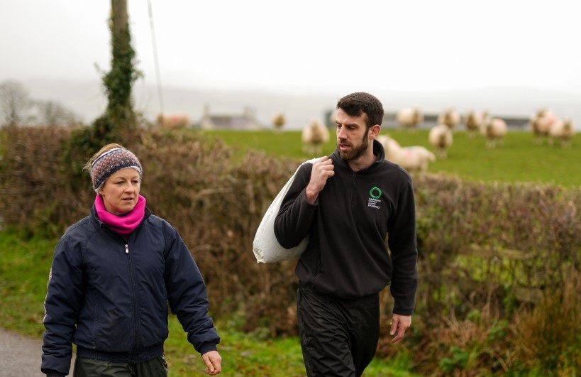 Plas Dolben is a partly upland 100 acre beef and sheep holding located on the Clwydian Hills in Denbighshire (Photo: Farming Connect)