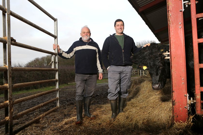 Martyn Owen (R) and William Griffiths (L) met each other through the Welsh government's matchmaking initiative, Venture