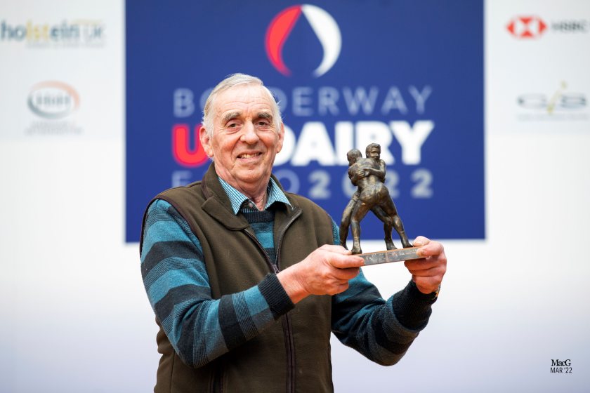 The 2022 winner was Harry Hodgson from Wormanby Farm, Carlisle who was presented with the award at the Borderway UK Dairy Expo