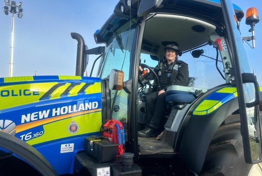 The tractor will be used at agricultural shows and events during the year to raise awareness of crime prevention measures