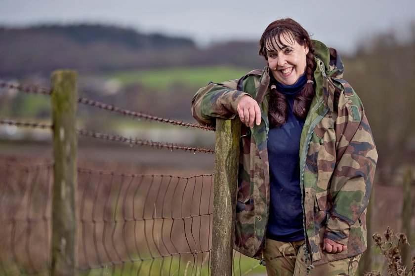Nadine Evans, aged in her early 50s, has got no farming background whatsoever – but where there’s a will there’s often a way