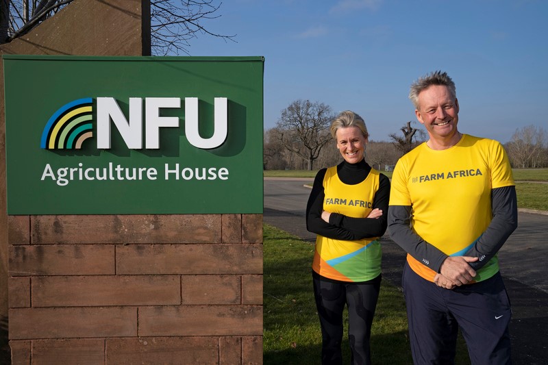 Minette Batters, NFU president, ran the London Marathon along with other senior NFU leaders