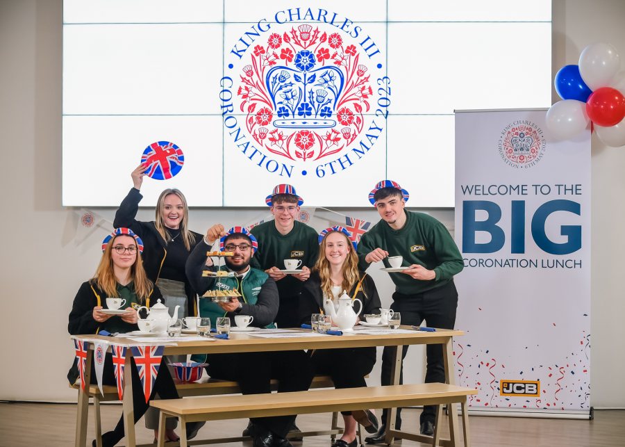 The ‘Big Coronation Lunch’ is being staged at agri-machinery plants in Staffordshire, Derbyshire and Wrexham