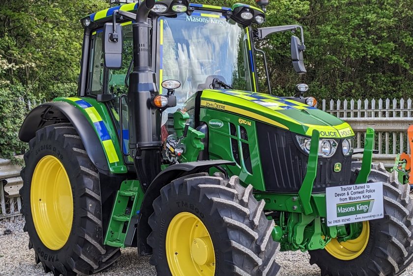 The John Deere 6110M tractor will soon be seen across the region at agricultural shows and other summer events
