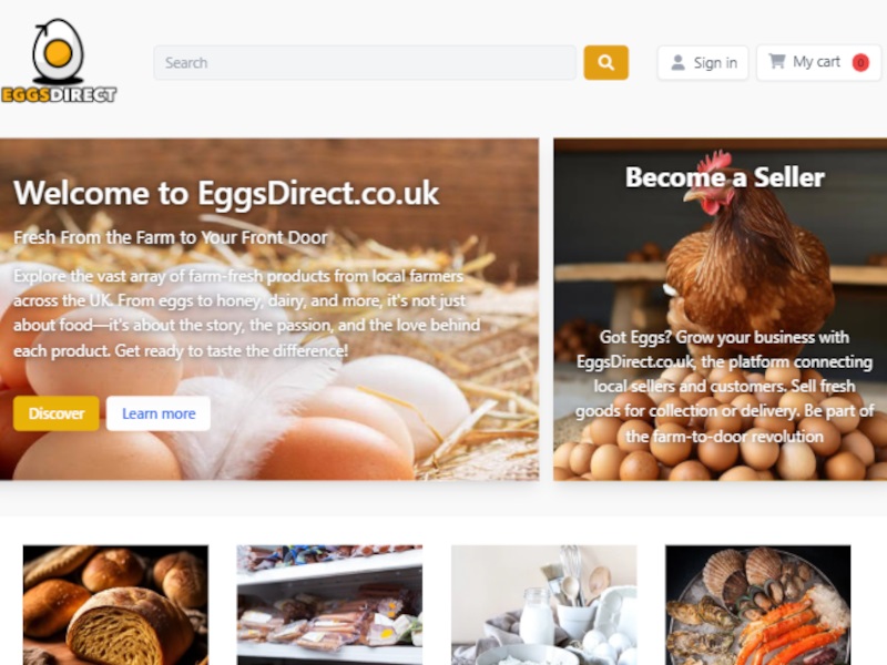Eggsdirect.co.uk streamlines the online sale of farm goods