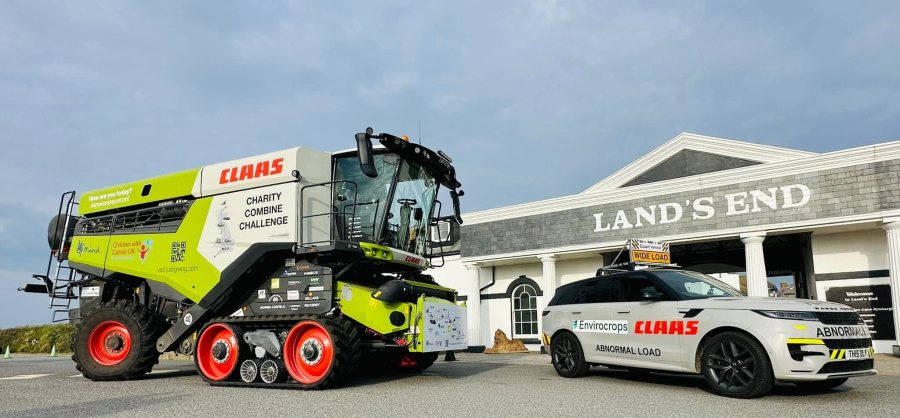 The team made it to Land's End this morning, raising nearly £40,000 in the process (Photo: Claas/Twitter)