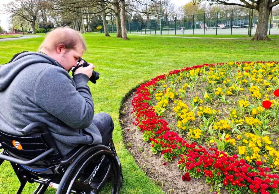 Luke Houslay, a 19-year-old from Widnes, makes regular trips to Rhug Estate