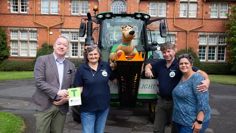 Funds raised as part of the tractor relay will be going to three charities (Photo: Harper Adams)