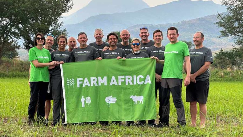 The UK food and farming team successfully completed the Mahale Mountains Challenge (Photo: Farm Africa)