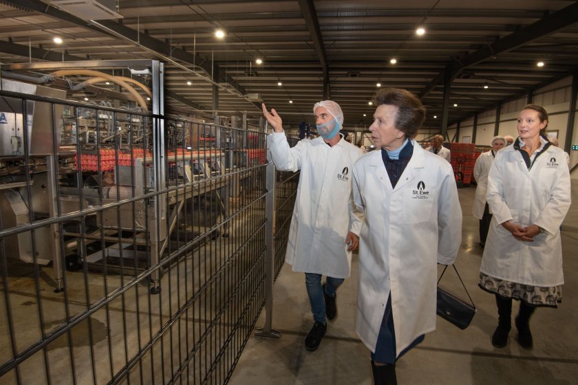 The Princess Royal was invited to unveil a plaque to commemorate the opening of the new centre (Photo: St. Ewe)