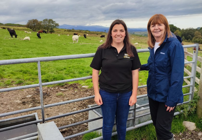 North Wales sheep and beef farmer Beca Glyn (L) has first-hand experience of what can go wrong on a farm