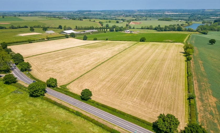 After generating a lot of bids, the farmland achieved far more than its £260,000 asking price (Photo: Fisher German)