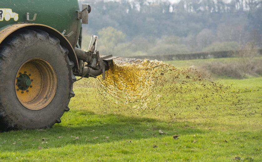 Farmers spreading slurry during February must abide by increased buffer zones in fields adjacent to waterways
