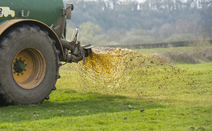 Farmers spreading slurry during February must abide by increased buffer zones in fields adjacent to waterways