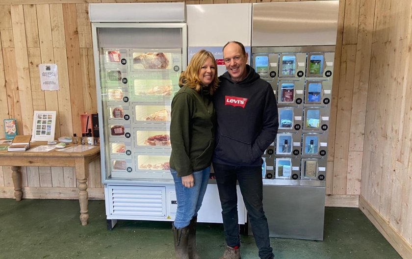 The £21,000 vending machine aims to educate the public on how local food is produced