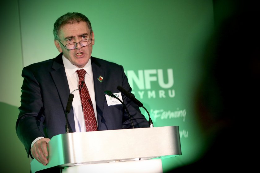 NFU Cymru president Aled Jones said there was currently a 'deep sense of anguish' within the industry (Photo: NFU Cymru)