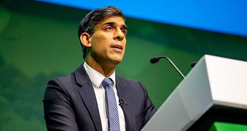 Rishi Sunak announced a £220 million package of funding for technology and innovation (Photo: NFU)